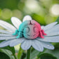 Ladybug Silk Teal Orange Red - Front