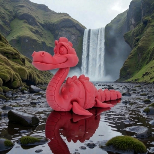 Loch Ness Monster Silk Smokey Wine - Side