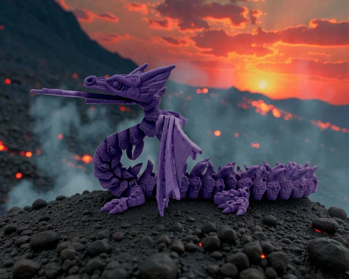 Mech Dragon Silk Midnight Purple - Side