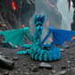 Mech Dragon Silk Sapphire Forest - Back
