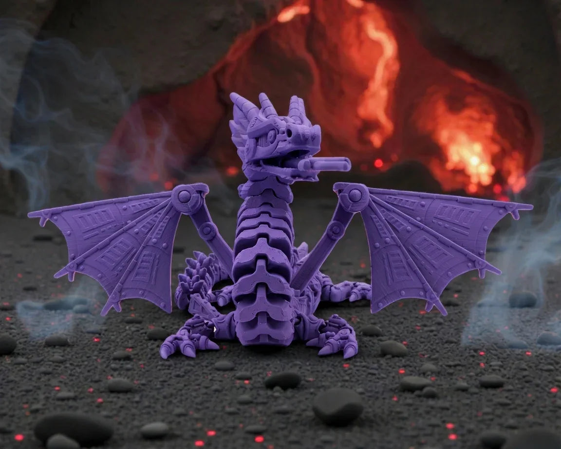 Mech Dragon Silk Starling Purple - Front