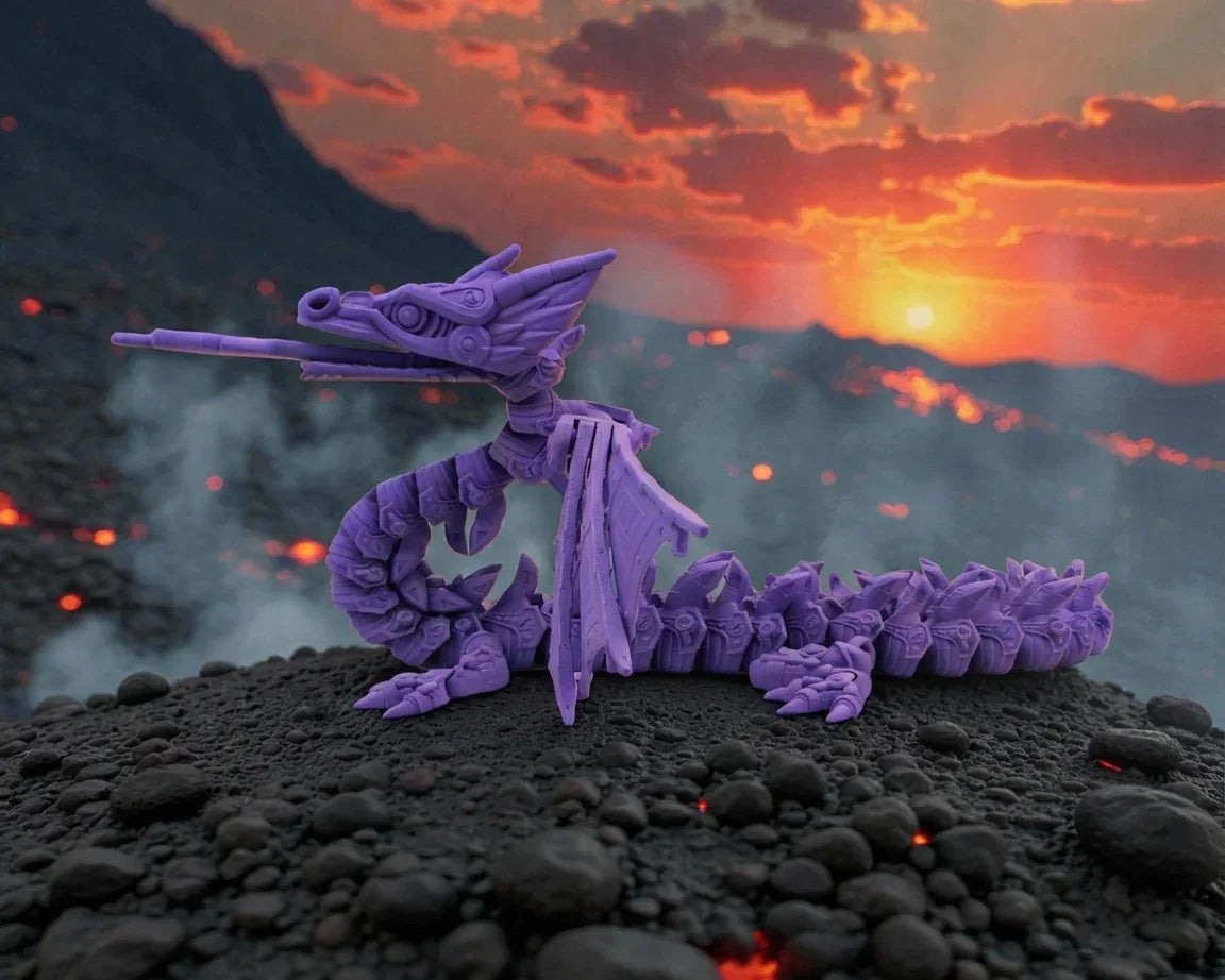 Mech Dragon Silk Starling Purple - Side