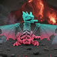 Mech Dragon Silk Teal Orange Red - Front