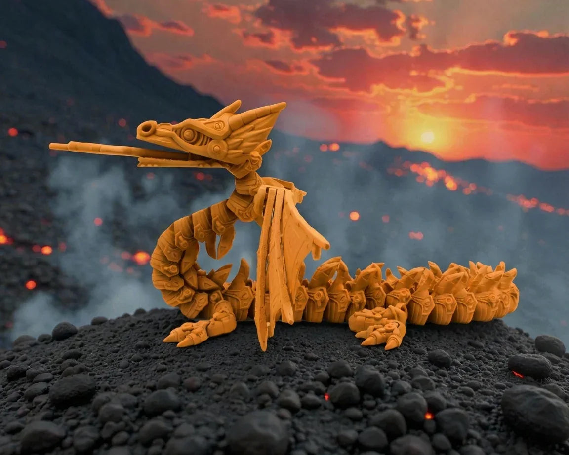 Mech Dragon Silk Tropical Sunset - Side