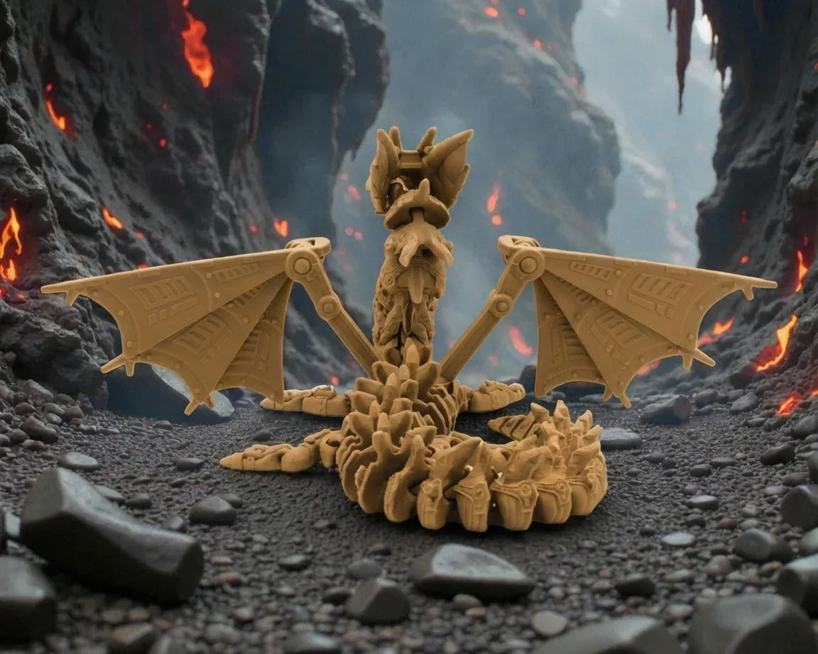 Mech Dragon Wood - Back