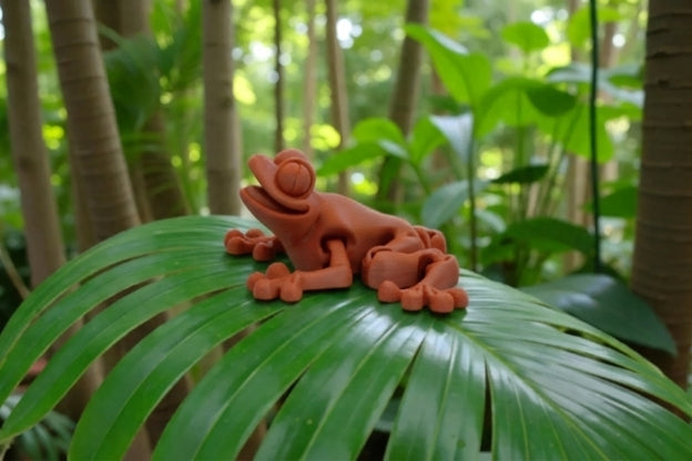 Mini Frog Silk Red Copper - Side