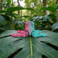 Mini Frog Silk Teal Orange Red - Back