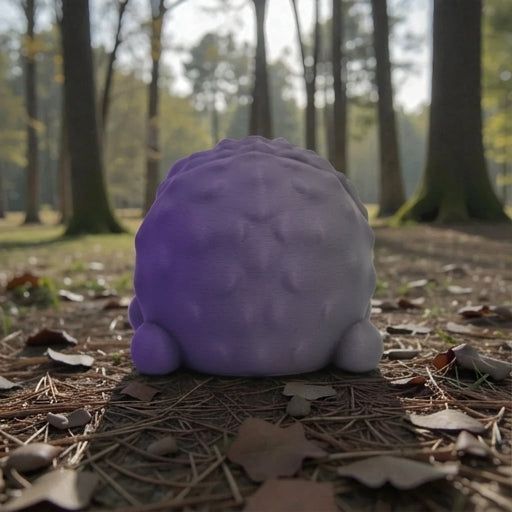 Mini Hedgehog Silk Midnight Purple - Back