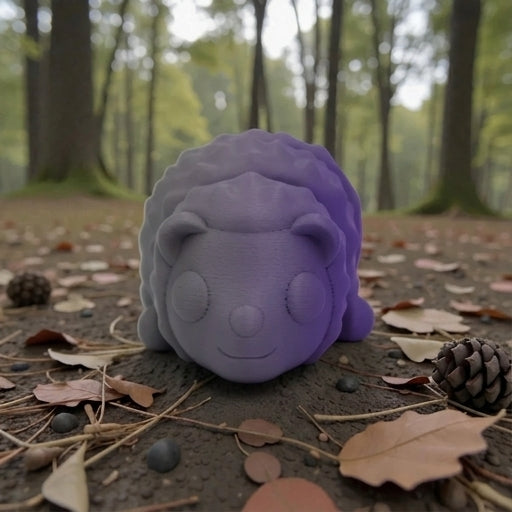 Mini Hedgehog Silk Midnight Purple - Front