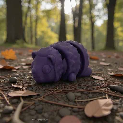 Mini Hedgehog Silk Midnight Purple - Side