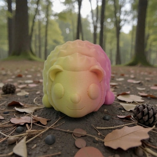 Mini Hedgehog Silk Pink Yellow - Front