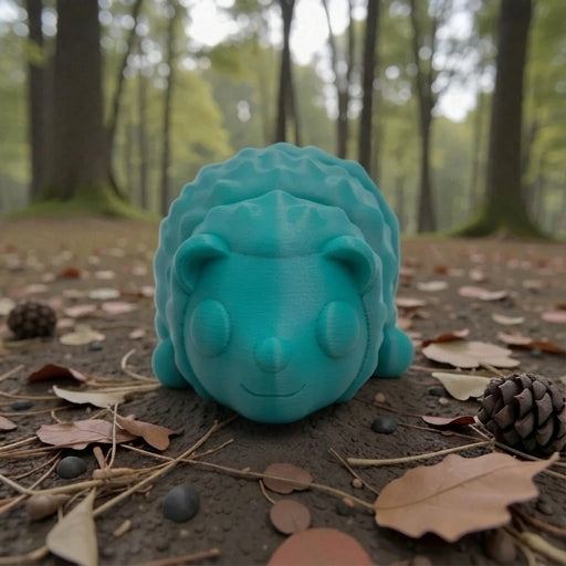 Mini Hedgehog Silk Sapphire Forest - Front