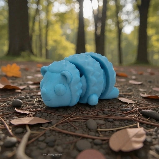 Mini Hedgehog Silk Sapphire Forest - Side
