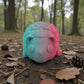Mini Hedgehog Silk Teal Orange Red - Front