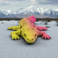 Mini Skeleton Dragon Silk Pink Yellow - Front
