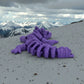Mini Skeleton Dragon Silk Starling Purple - Back