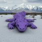 Mini Skeleton Dragon Silk Starling Purple - Front
