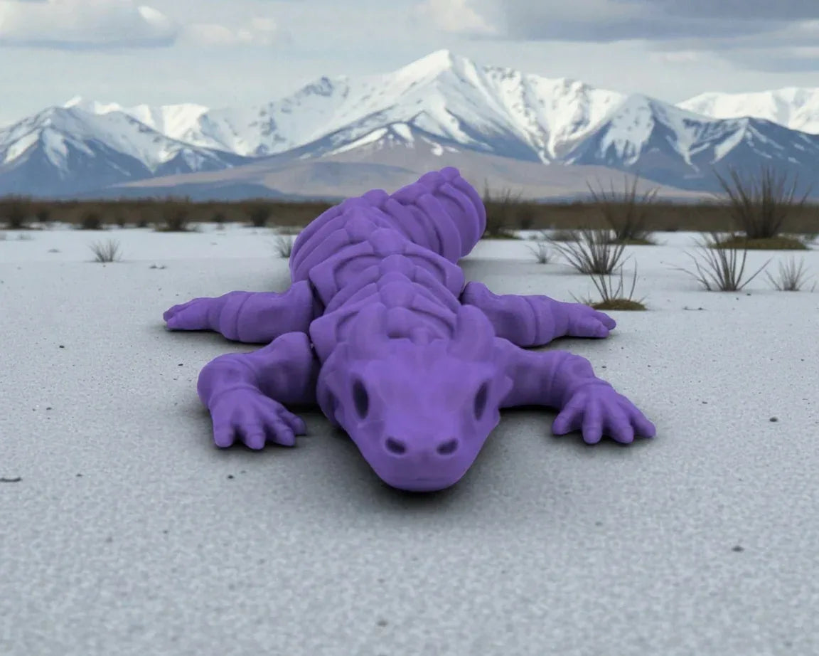 Mini Skeleton Dragon Silk Starling Purple - Front