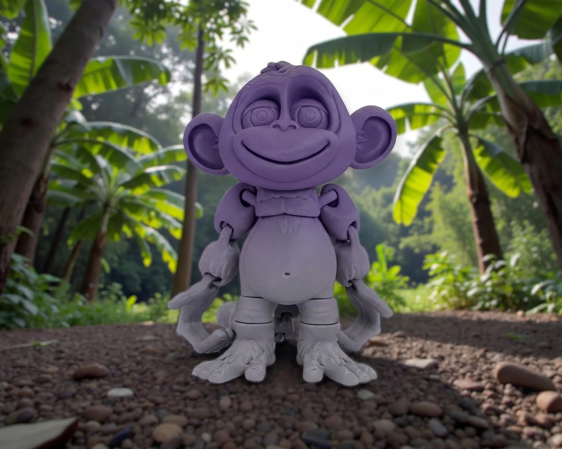 Monkey Silk Midnight Purple - Front