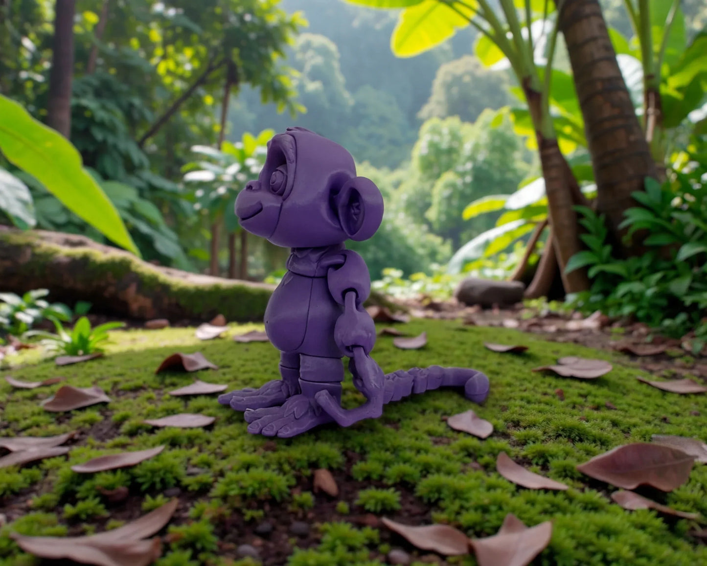 Monkey Silk Midnight Purple - Side