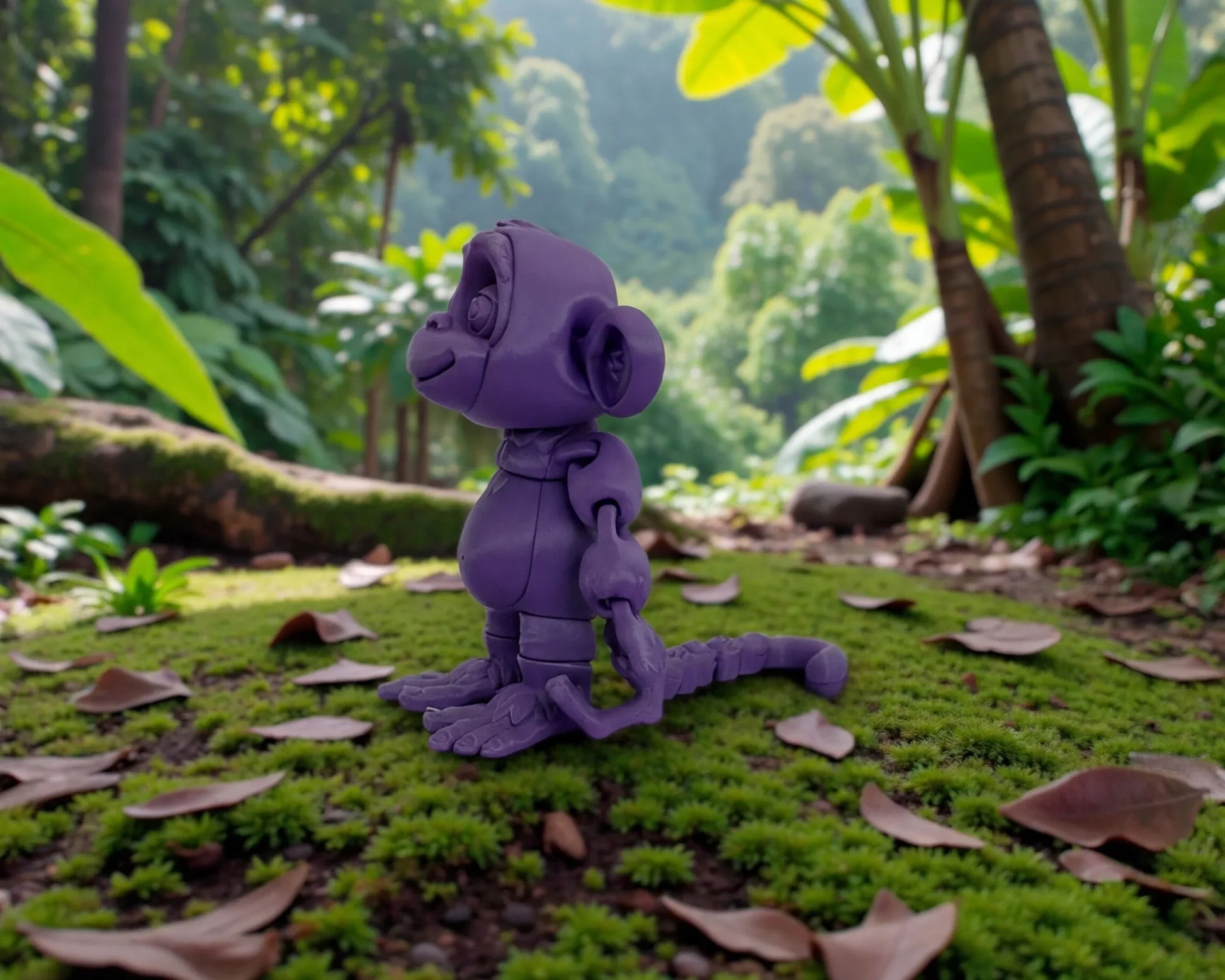 Monkey Silk Midnight Purple - Side