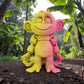 Monkey Silk Pink Yellow - Front