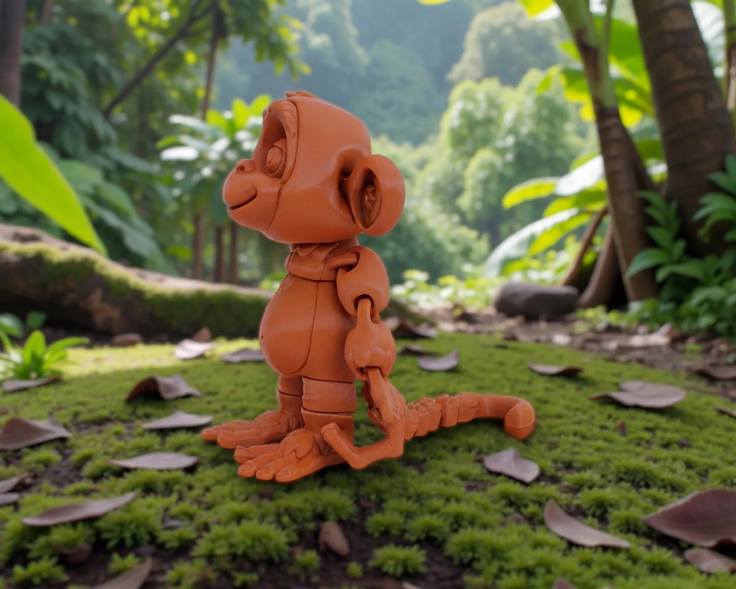 Monkey Silk Red Copper - Side