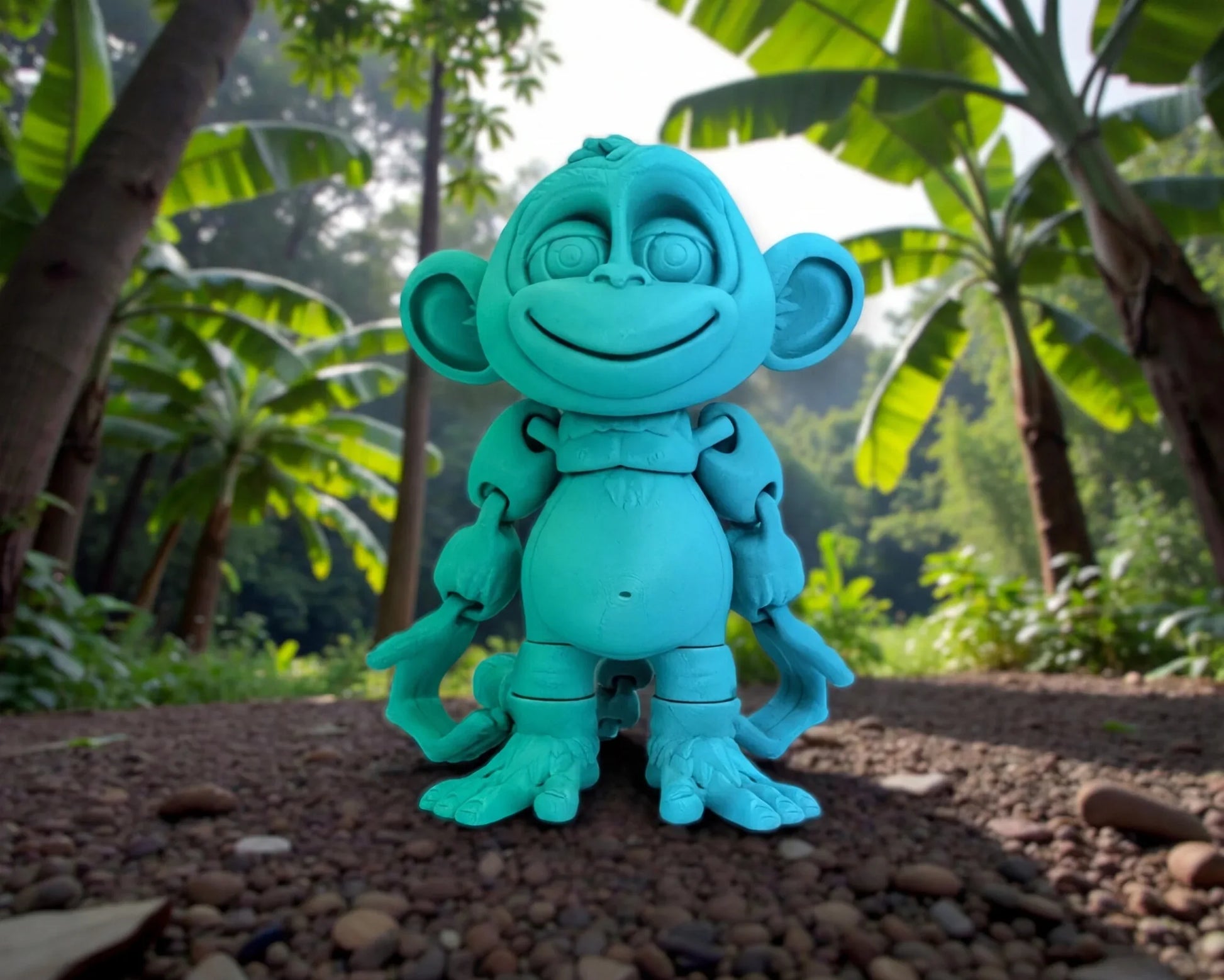 Monkey Silk Sapphire Forest - Front