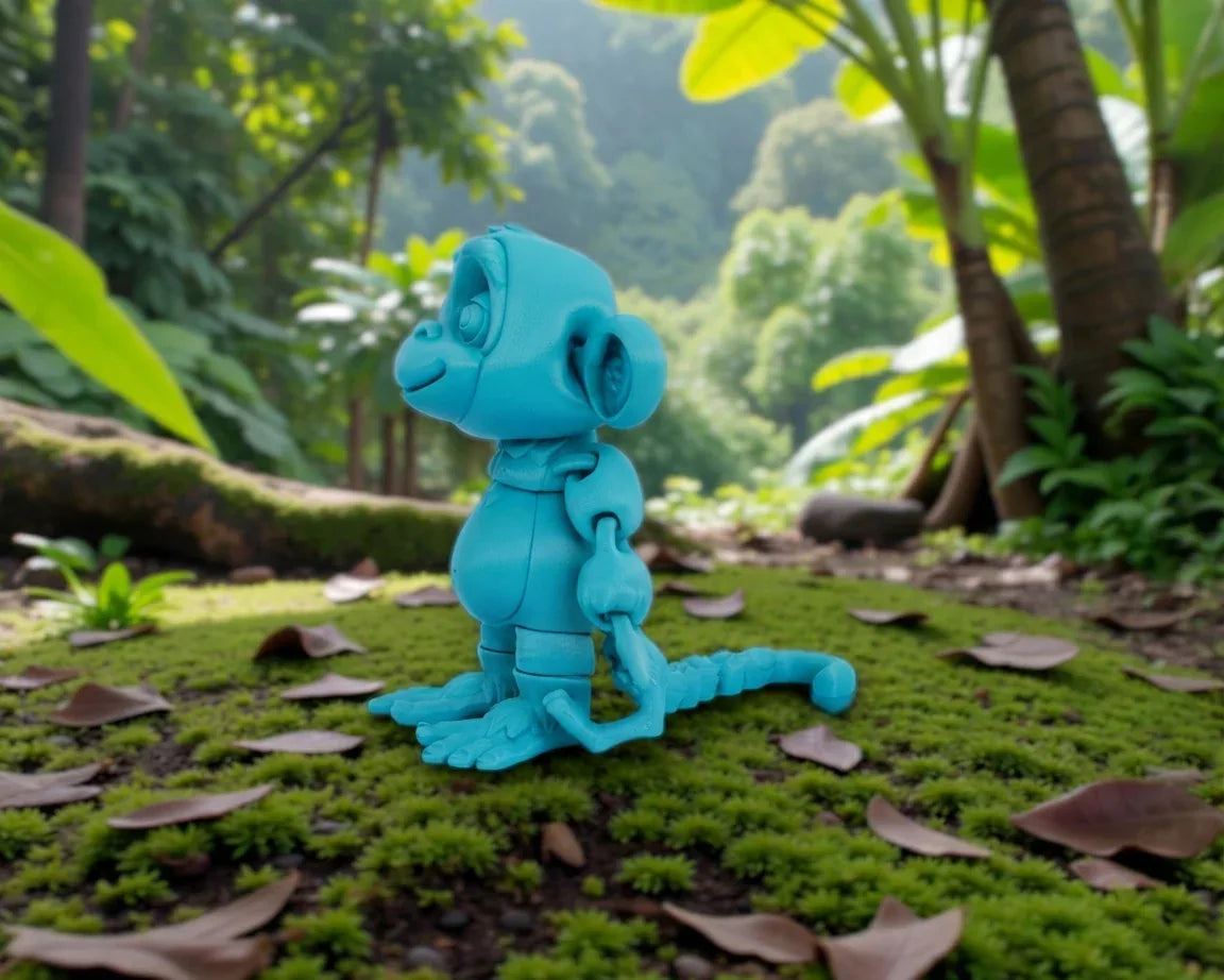 Monkey Silk Sapphire Forest - Side