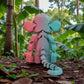 Monkey Silk Teal Orange Red - Back