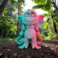 Monkey Silk Teal Orange Red - Front