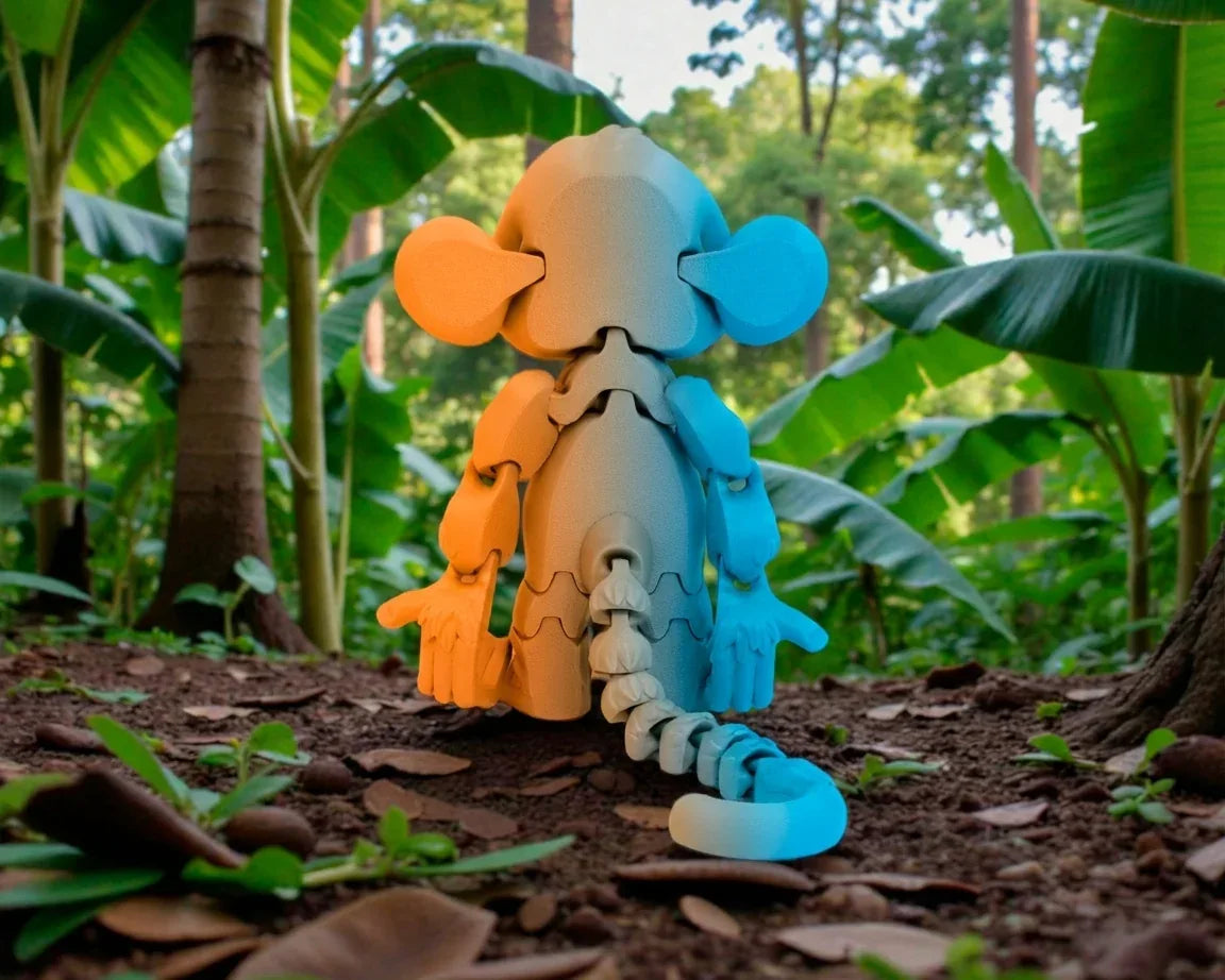 Monkey Silk Tropical Sunset - Back