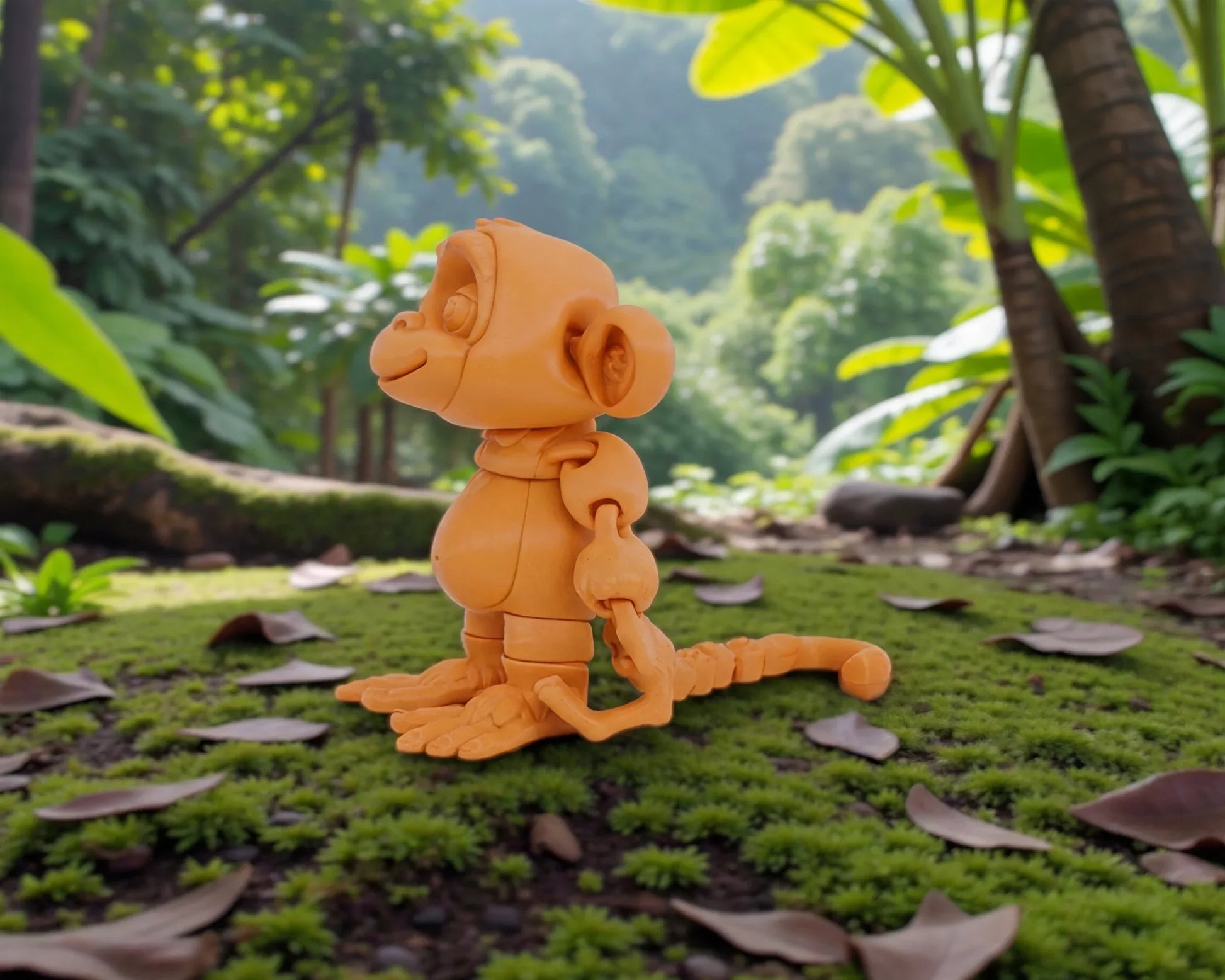 Monkey Silk Tropical Sunset - Side