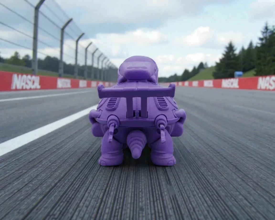 Racing Tortoise Silk Starling Purple - Back