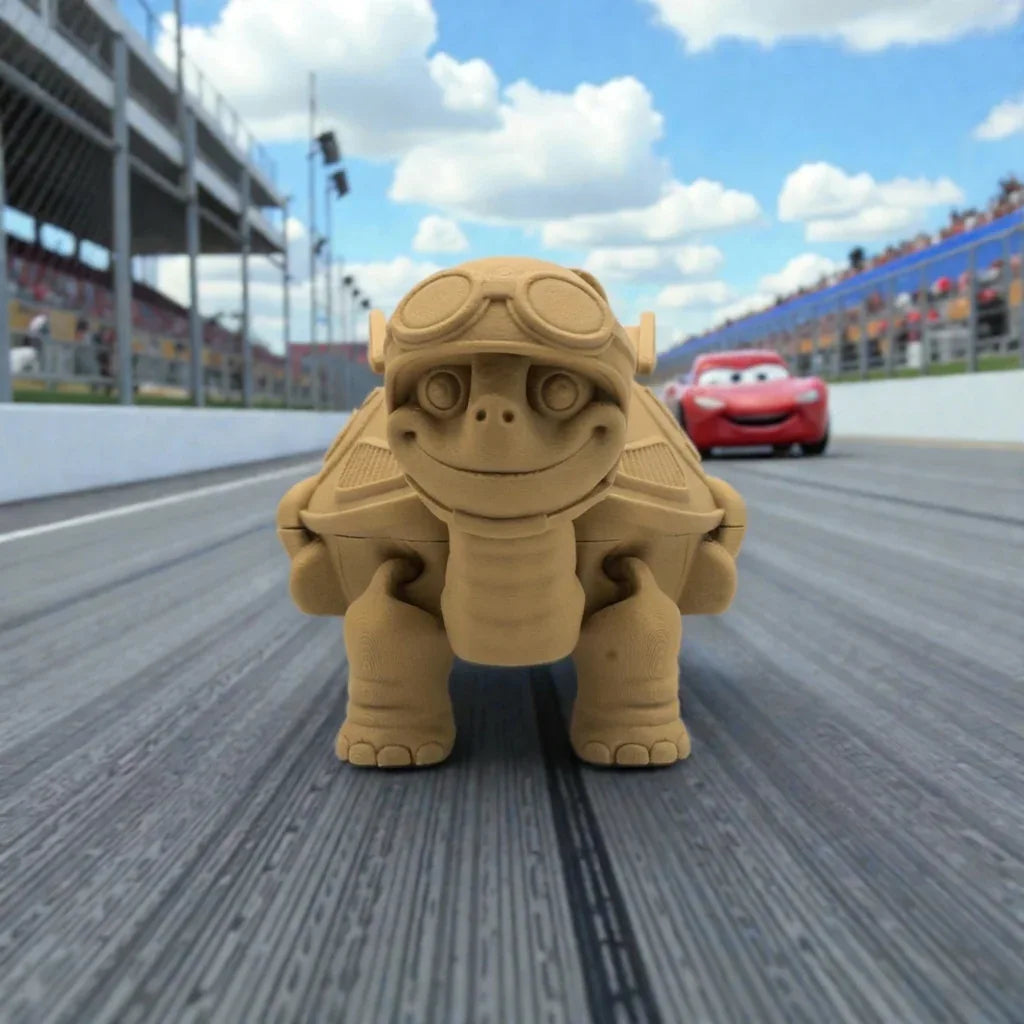 Racing Tortoise Wood - Front
