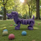 Sausage Dog Silk Midnight Purple - Side