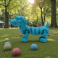 Sausage Dog Silk Sapphire Forest - Side