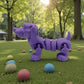 Sausage Dog Silk Starling Purple - Side