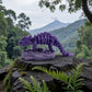 Skeleton Ankylosaurus Silk Midnight Purple - Side