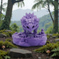 Skeleton Ankylosaurus Silk Starling Purple - Front