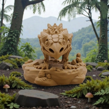 Skeleton Ankylosaurus Wood - Front