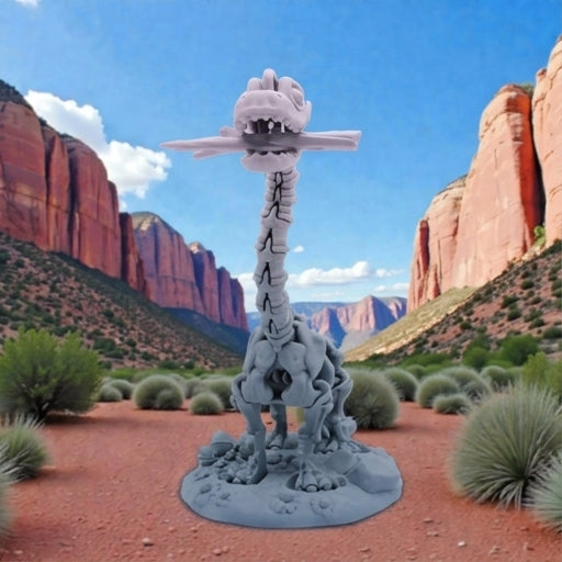 Skeleton Brachiosaurus With Stand And Stick Silk Rainbow - Front