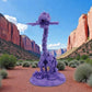 Skeleton Brachiosaurus With Stand And Stick Silk Starling Purple - Front