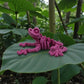 Skeleton Frog Silk Pink Yellow - Side