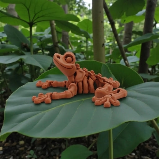Skeleton Frog Silk Red Copper - Side