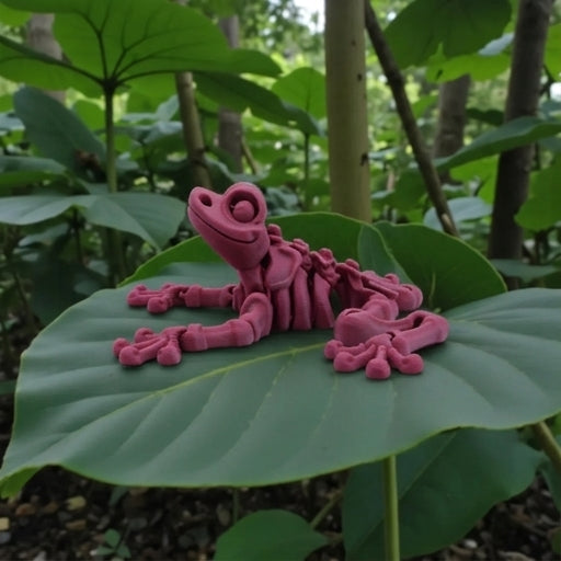 Skeleton Frog Silk Smokey Wine - Side