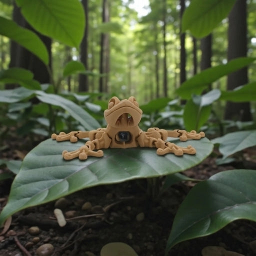 Skeleton Frog Wood - Front