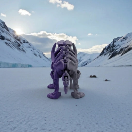 Skeleton Mammoth Silk Midnight Purple - Back