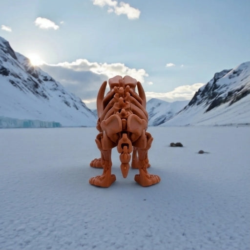 Skeleton Mammoth Silk Red Copper - Back