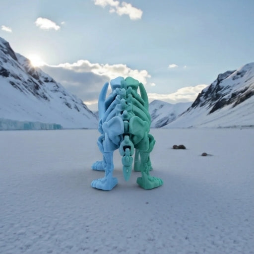Skeleton Mammoth Silk Sapphire Forest - Back